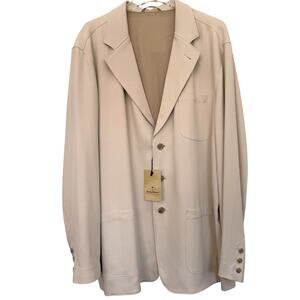 Tommy Bahama Tan Silk St. Thomas Blazer Sport Coat Size XL NWT
